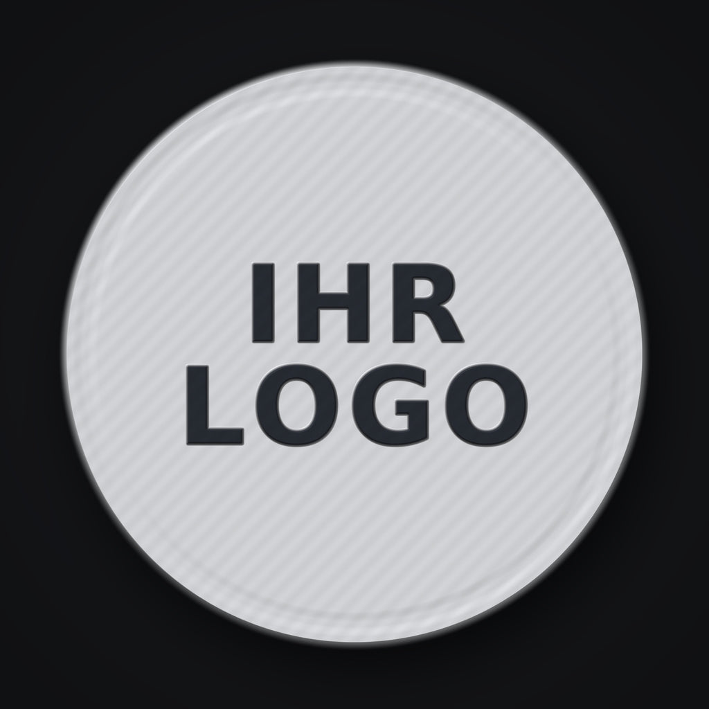 Einkaufswagenchip mit eigenem Logo – personalisiert, 3D\-gedruckt, Ø 23,3 mm