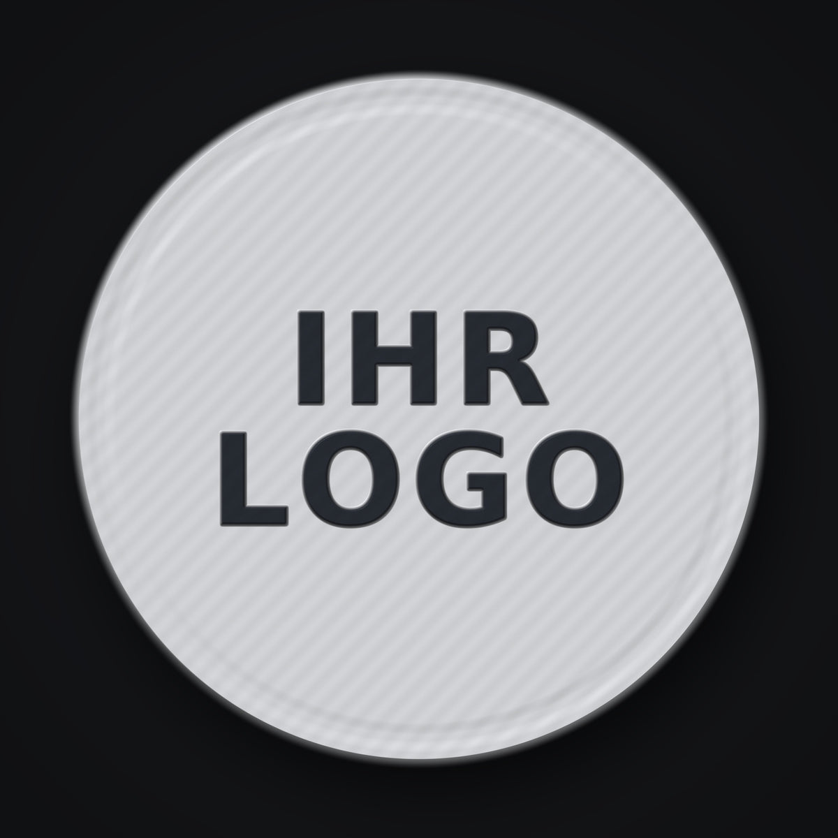 Einkaufswagenchip mit eigenem Logo – personalisiert, 3D\-gedruckt, Ø 23,3 mm